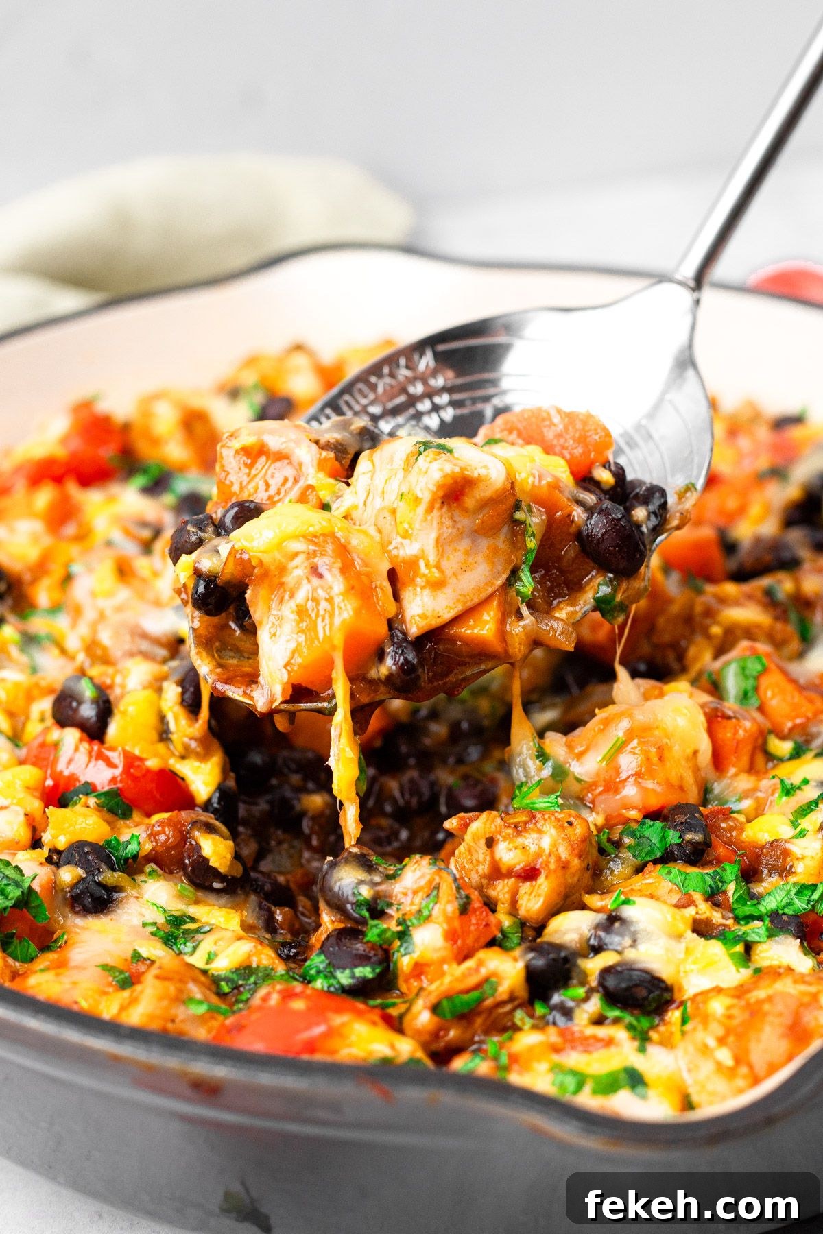 21 Quick High-Protein, High-Fiber Meals with 30g+ Protein 20 Mexican Chicken and Sweet Potato Skillet