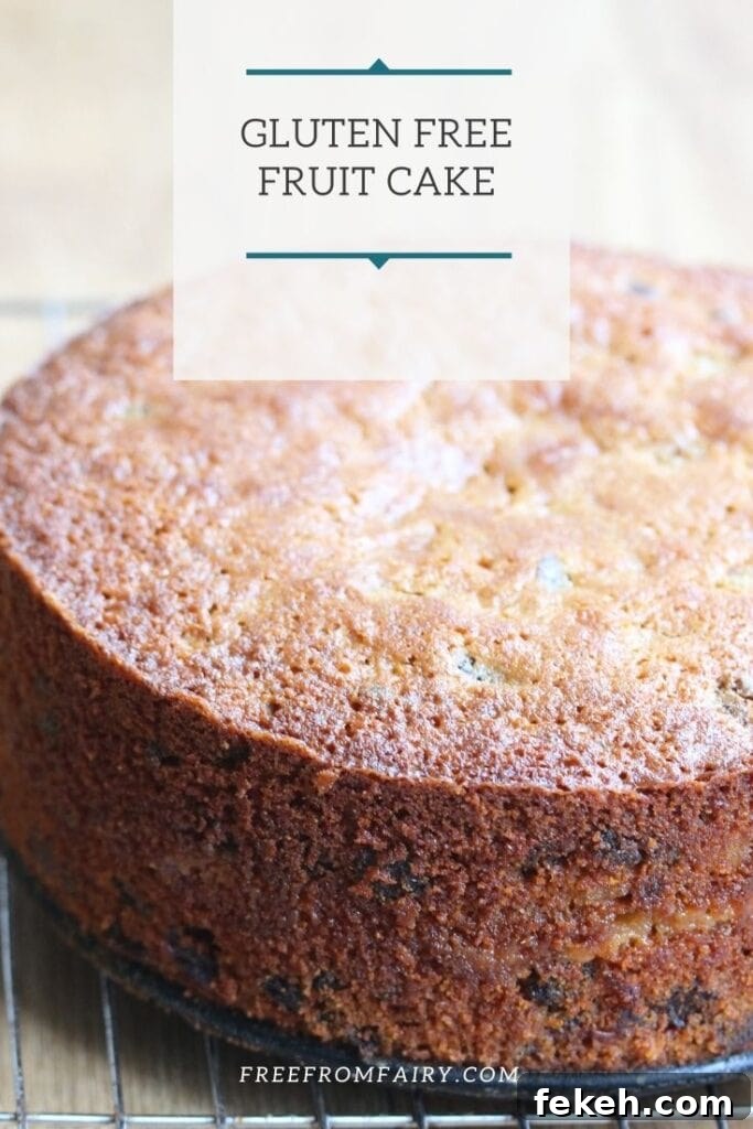 Gluten-Free Fruit Cake with Simnel Cake Option 7 A beautiful moist gluten free fruit cake that is suitable for people with coeliac/celiac disease. It can be made dairy free if required. #glutenfree #glutenfreefruitcake #freefromfairy