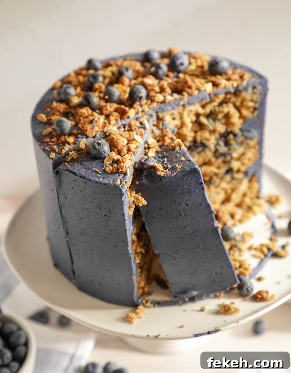 Summer Blueberry Crisp Cake Recipe – Juicy, Crunchy & Seasonal 12 Finished slices