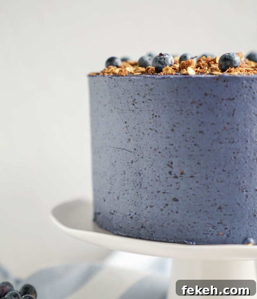 Summer Blueberry Crisp Cake Recipe – Juicy, Crunchy & Seasonal 4 Blueberry compote and crumble