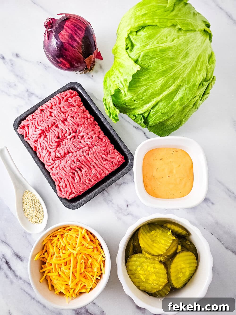 Keto Big Mac Salad: High-Protein Low-Carb Cheeseburger Bowl 3 ingredients for keto big mac salad