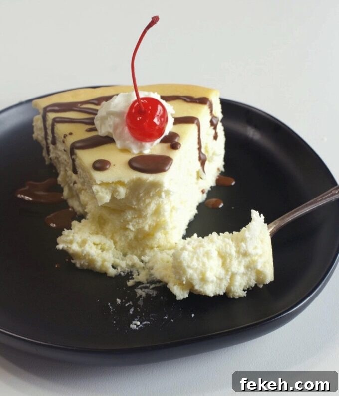 Creamy Crustless New York-Style Cheesecake Recipe 7 Spoonful of cheesecake