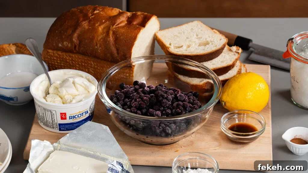 Lemon Ricotta Toast with Fresh Blueberries and Honey 4 img 21623 6