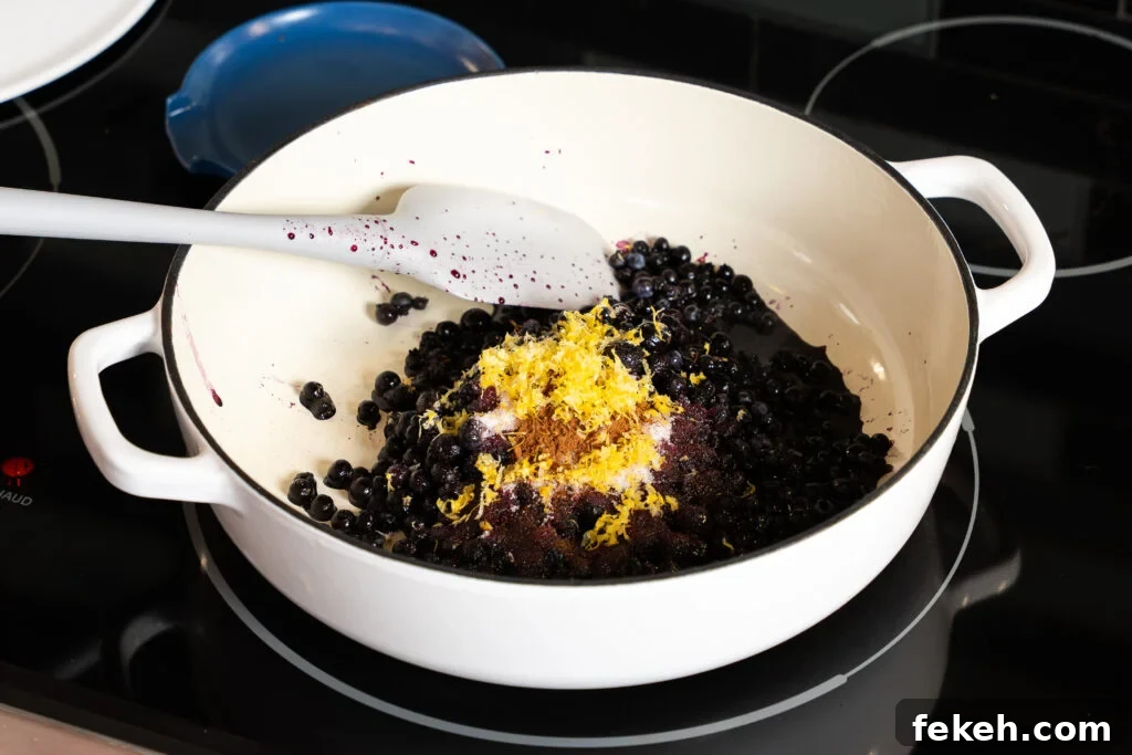Lemon Ricotta Toast with Fresh Blueberries and Honey 7 Blueberry and lemon in a bowl to make a ricotta toast recipe.