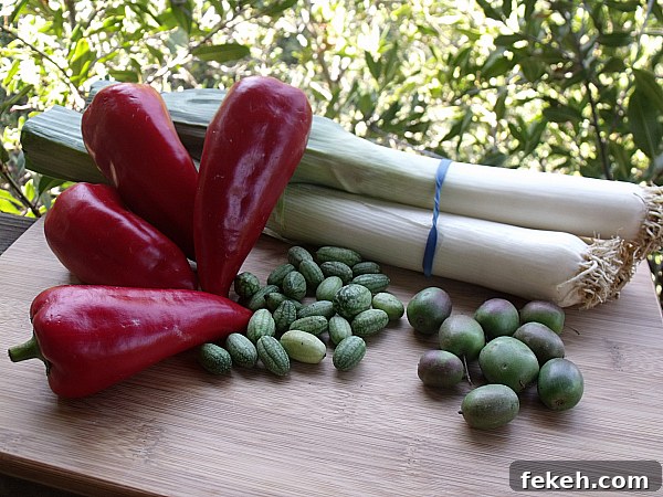 4 Seasonal Fruits and Vegetables to Try from Melissa’s Produce 8 Belgian Style Leeks, Kapia Peppers, Baby Kiwi, Watermelon Cucumbers