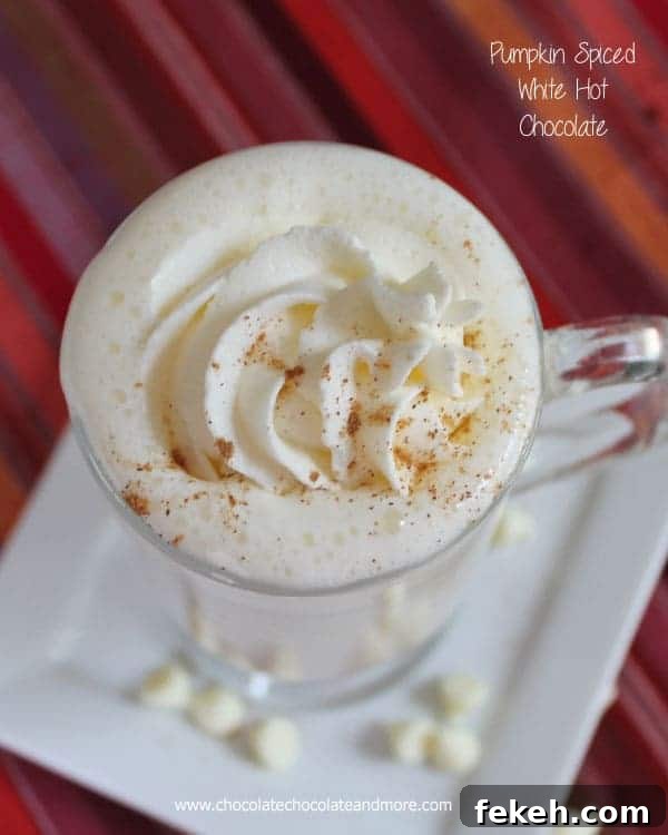 Image for Pumpkin Pie Spiced White Hot Chocolate