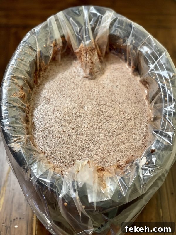 The Absolute Best Crockpot Hot Chocolate The Absolute Best Crockpot Hot Chocolate after the ingredients were combined