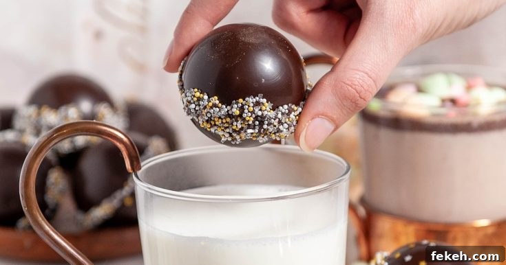 Image for Shiny Hot Chocolate Bombs With Marshmallows