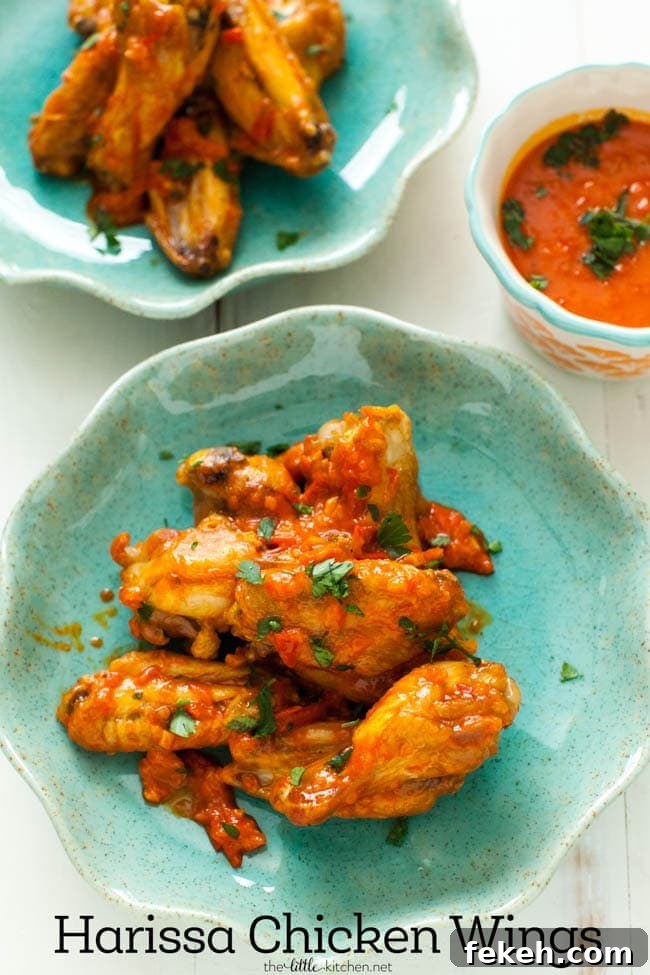 Baked Harissa Chicken Wings from thelittlekitchen.net Baked Harissa Chicken Wings from thelittlekitchen.net