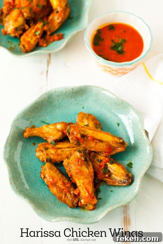 Baked Harissa Chicken Wings from thelittlekitchen.net Baked Harissa Chicken Wings from thelittlekitchen.net