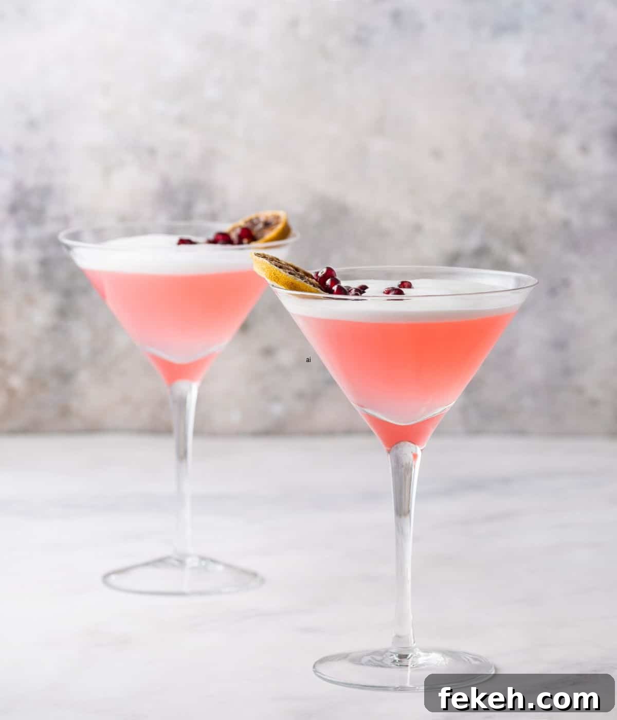22 Elegant Cocktail Recipes for Sophisticated Events 2 Two fancy martini cocktails on table.