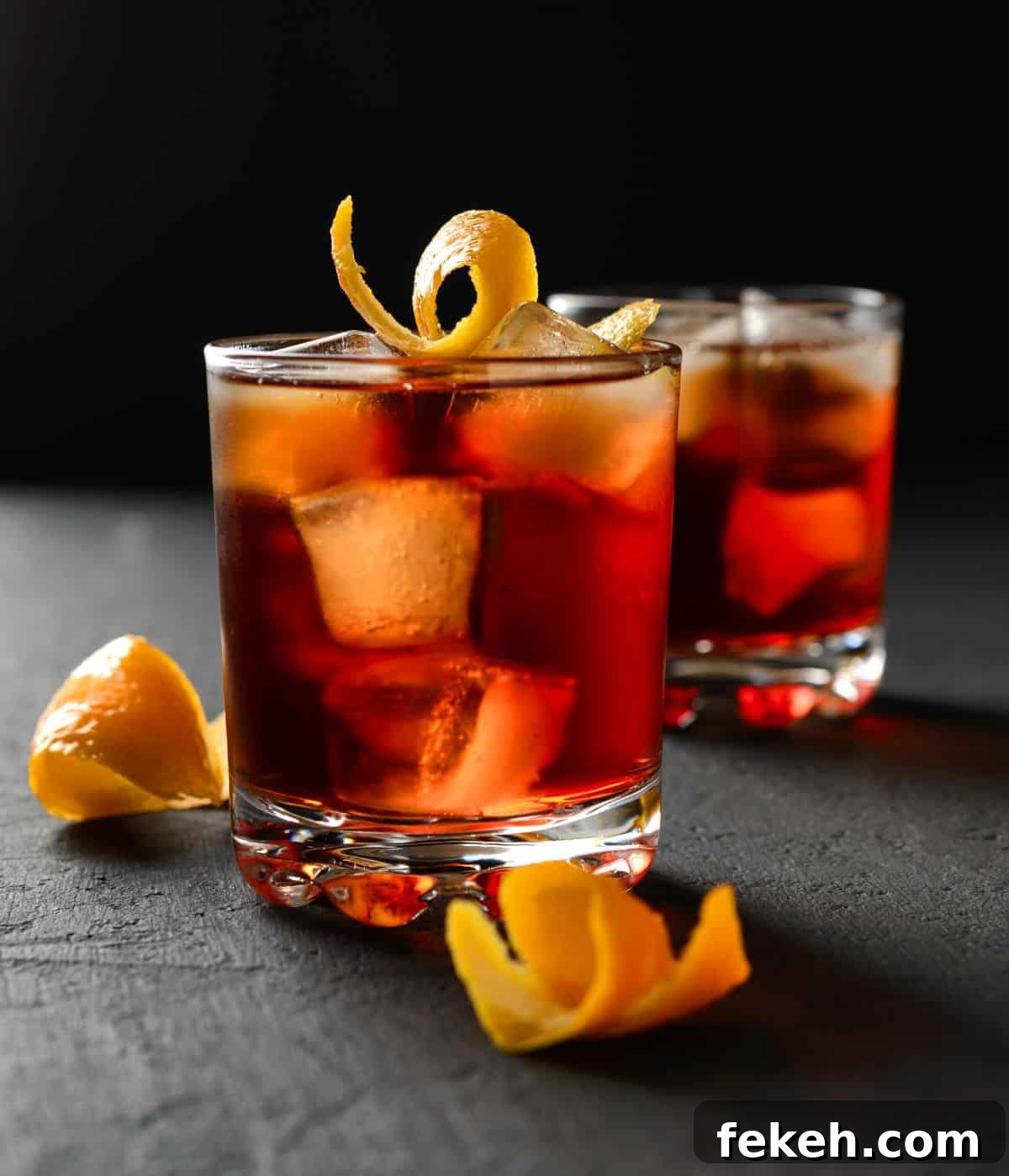 22 Elegant Cocktail Recipes for Sophisticated Events 8 Negroni on table.