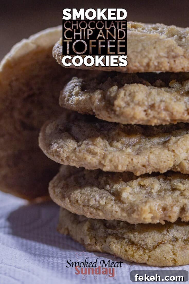 Smoked Chocolate Chip Cookie Recipe — Smoky, Crispy & Gooey 2 Smoked chocolate chip cookies - Traeger cookies- #traegerrecipes #smokeddessert #dessertideas #chocolatechipcookies