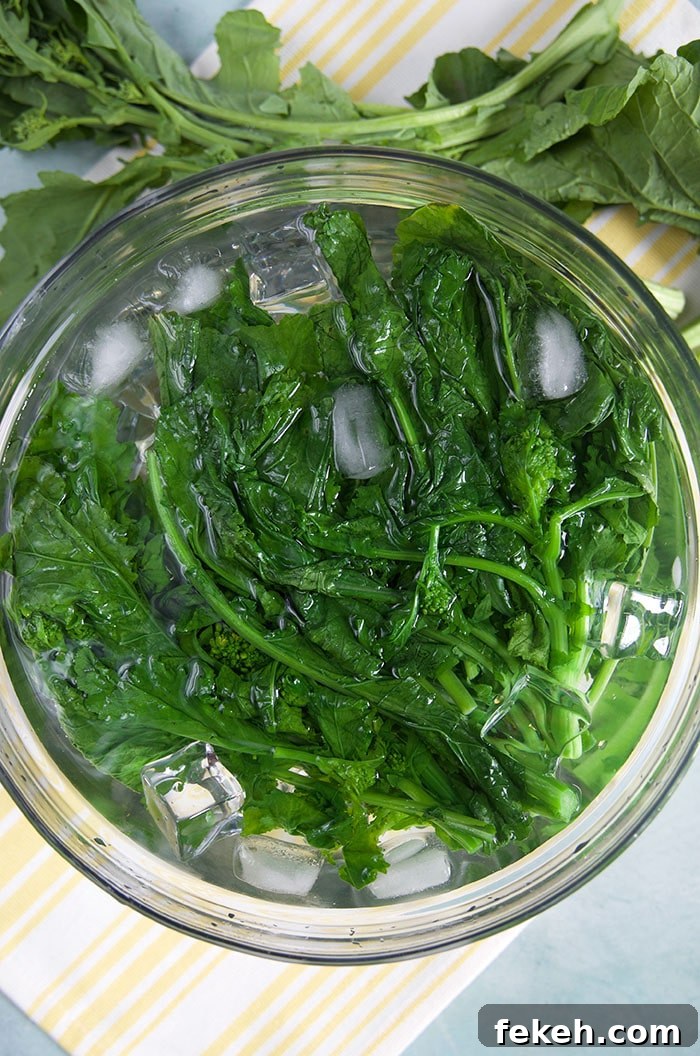 Garlicky Sautéed Broccoli Rabe with Lemon and Chili Flakes 5 Broccoli rabe on a cutting board.