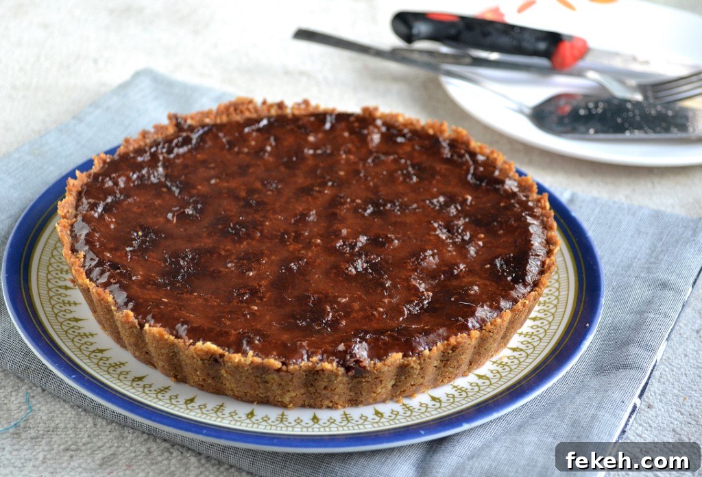 Finished pie on plate