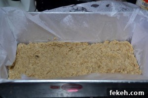 Press dough into pan