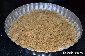 Crust in pie dish