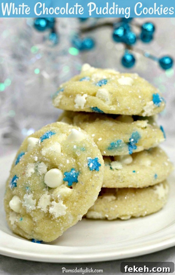 White Chocolate Pudding Cookies Recipe — Soft, Chewy Treats 2 img 24195 1