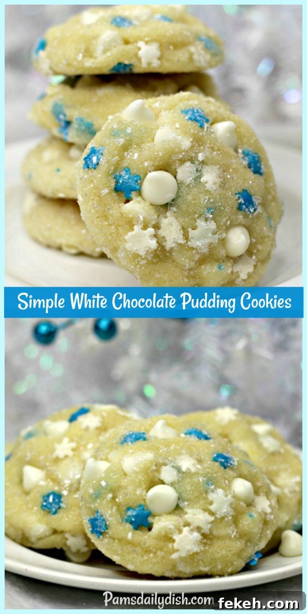 White Chocolate Pudding Cookies Recipe — Soft, Chewy Treats 7 img 24195 6