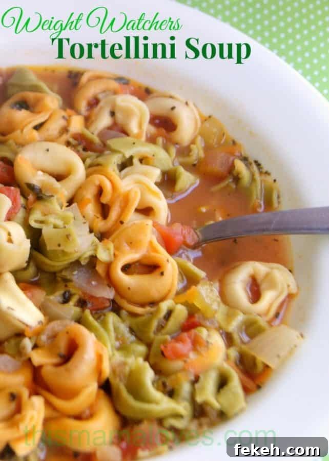 Weight Watchers tortellini soup