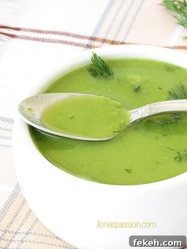 Green pea soup