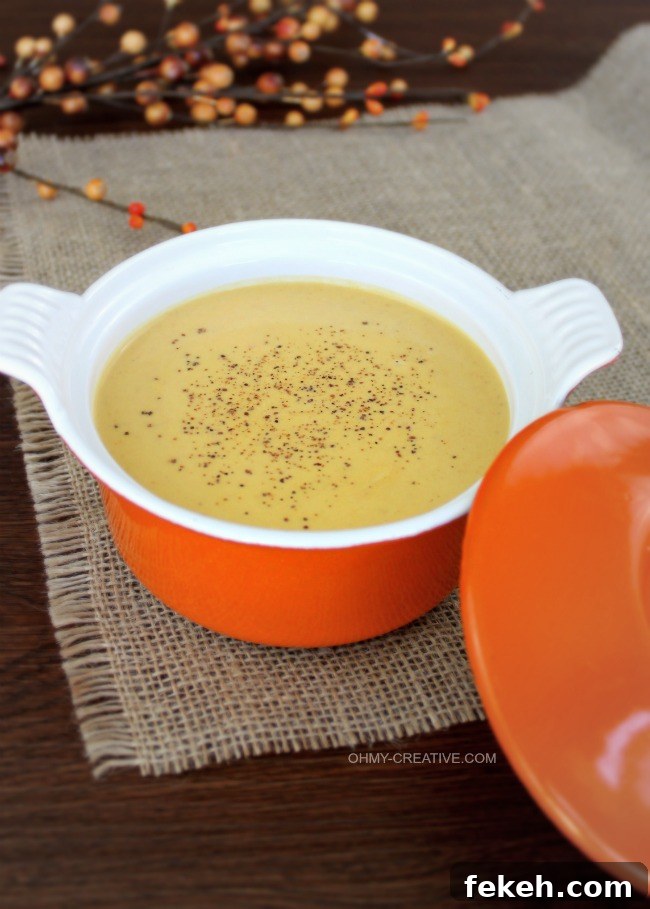 Creamy pumpkin soup