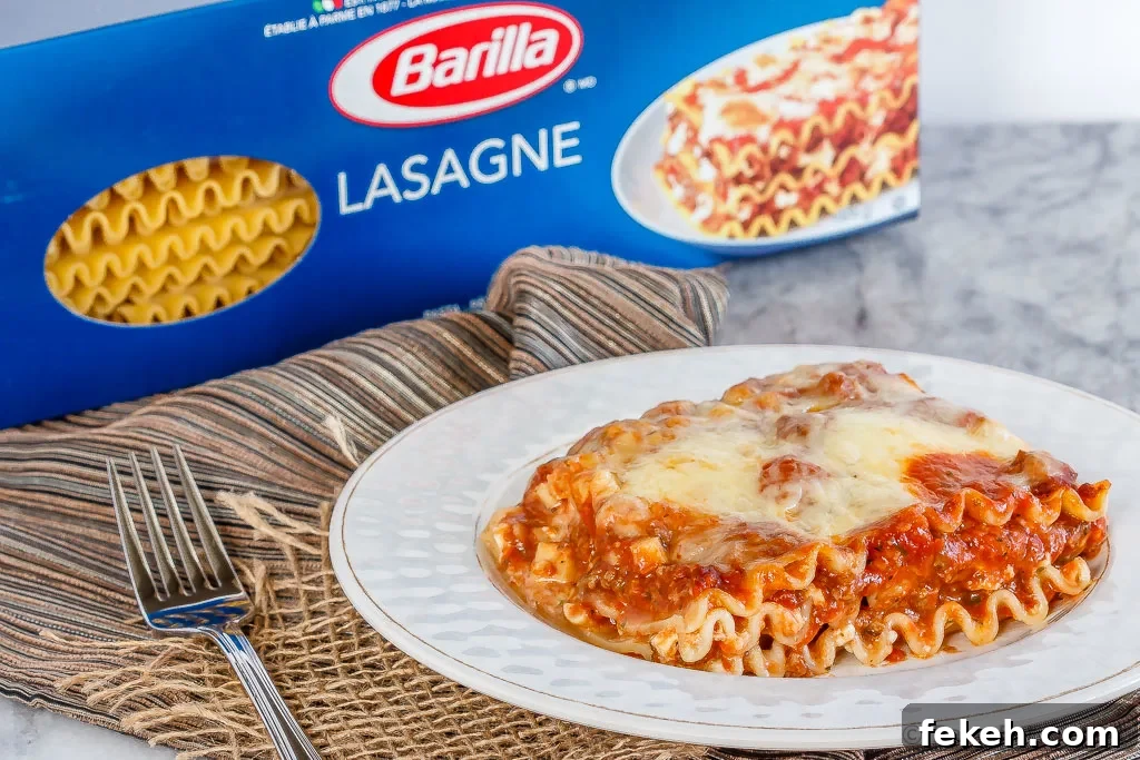 Easy homemade lasagna