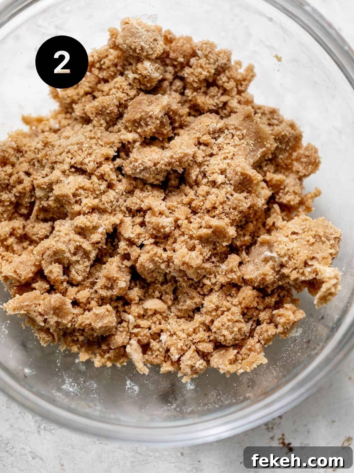 Cardamom Coffee Cake Recipe: Aromatic Spiced Bundt Cake 5 cinnamon streusel ingredients combined in a mixing bowl.