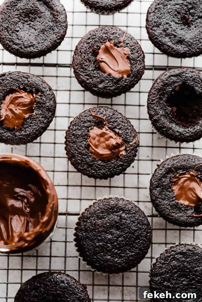 Nutella Chocolate Cupcakes with Cream Cheese Nutella Frosting 6 img 26860 5