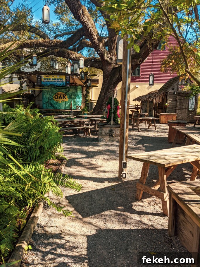 3-Day St. Augustine Itinerary: Top Sights & Historic Stops 5 Colonial Oaks gathering area hosts live music weekly and connect to - you guessed it - the bars!