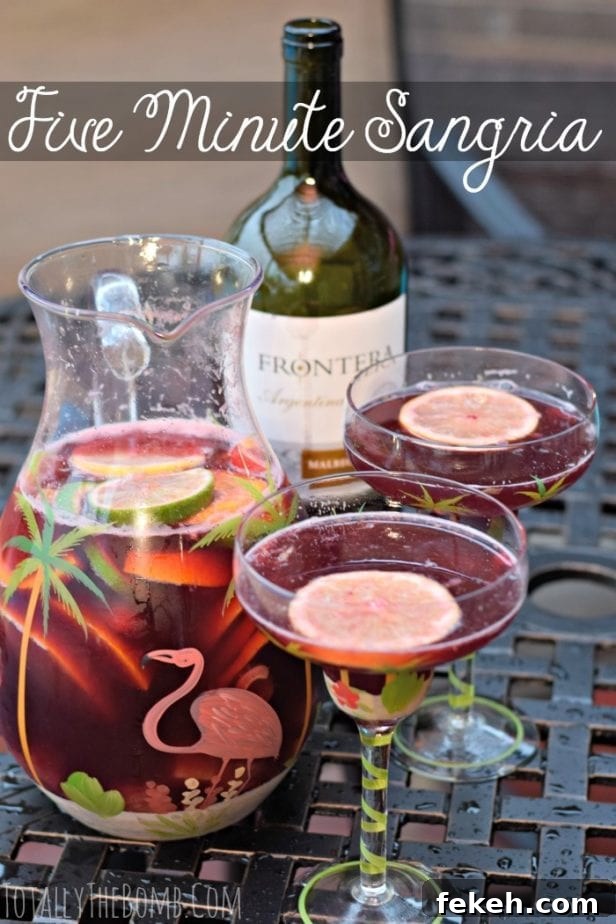 Quick 5-Minute Sangria Recipe for Parties and Summer Gatherings 2 five minute sangria