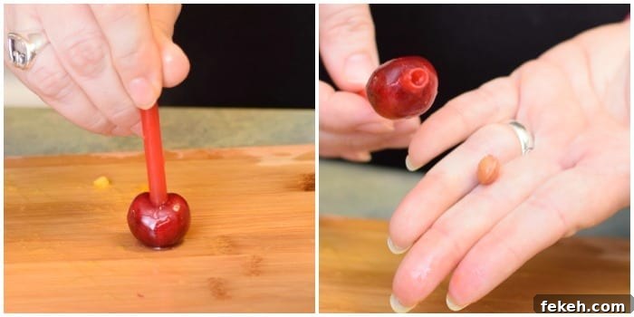 Quick 5-Minute Sangria Recipe for Parties and Summer Gatherings 6 cherry pitting trick