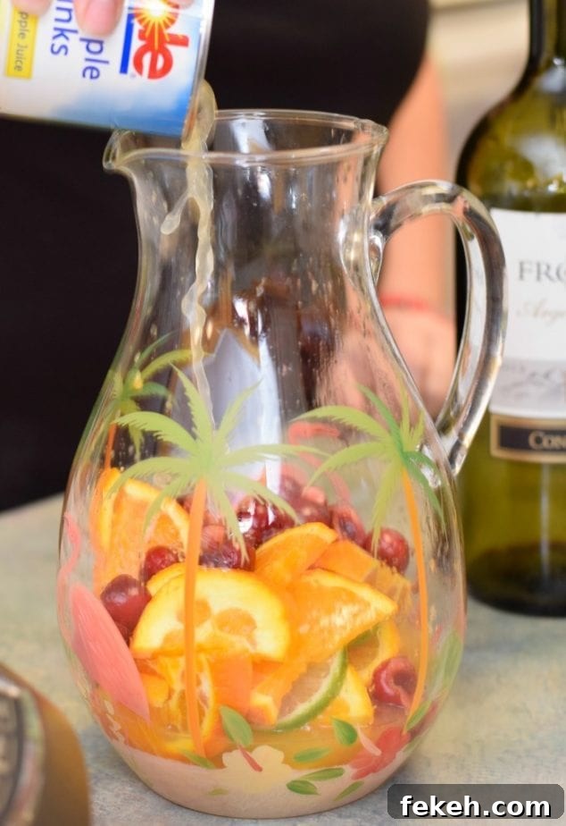 Quick 5-Minute Sangria Recipe for Parties and Summer Gatherings 7 sangria adding fruit