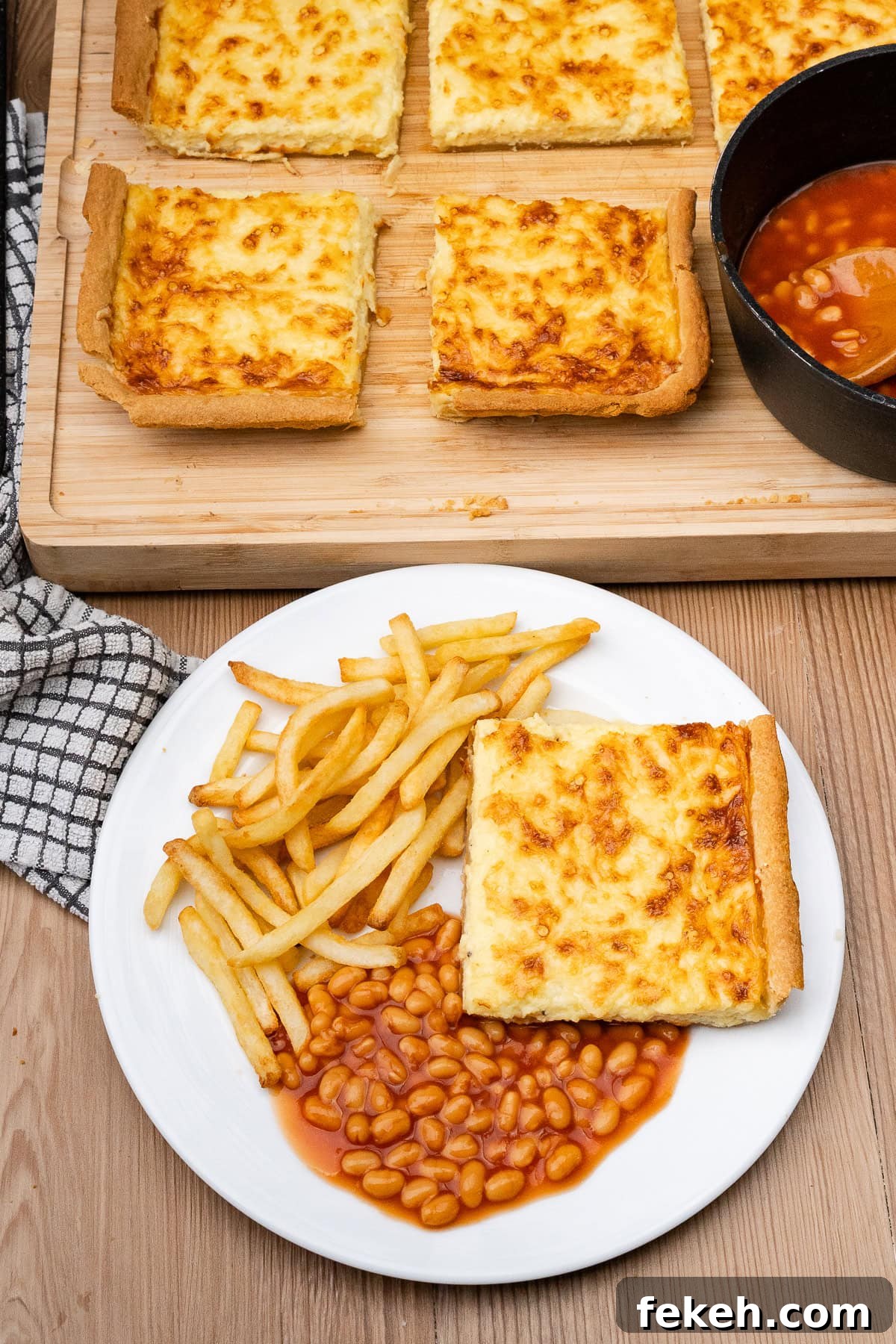 Classic Cheese Flan Recipe: Old-Fashioned Dinner Dessert 2 Classic old school dinner cheese flan served with chips and beans