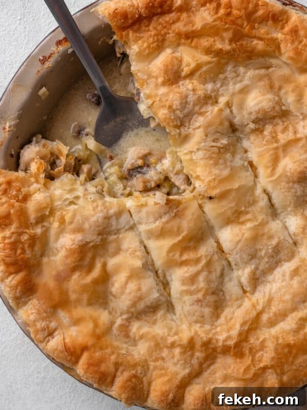 Cheesy Potato Pie Recipe: Crispy Crust & Melty Filling 13 chicken and leek pie.