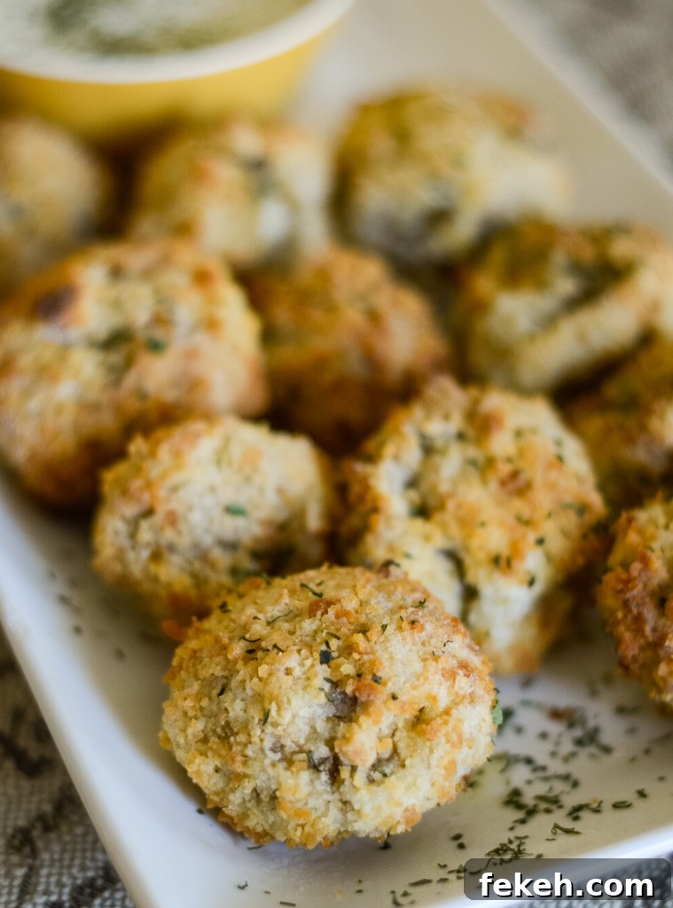 air fried mushrooms
