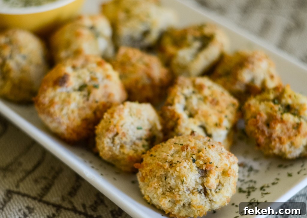 air fried mushrooms