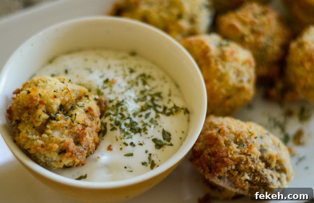 air fried mushrooms