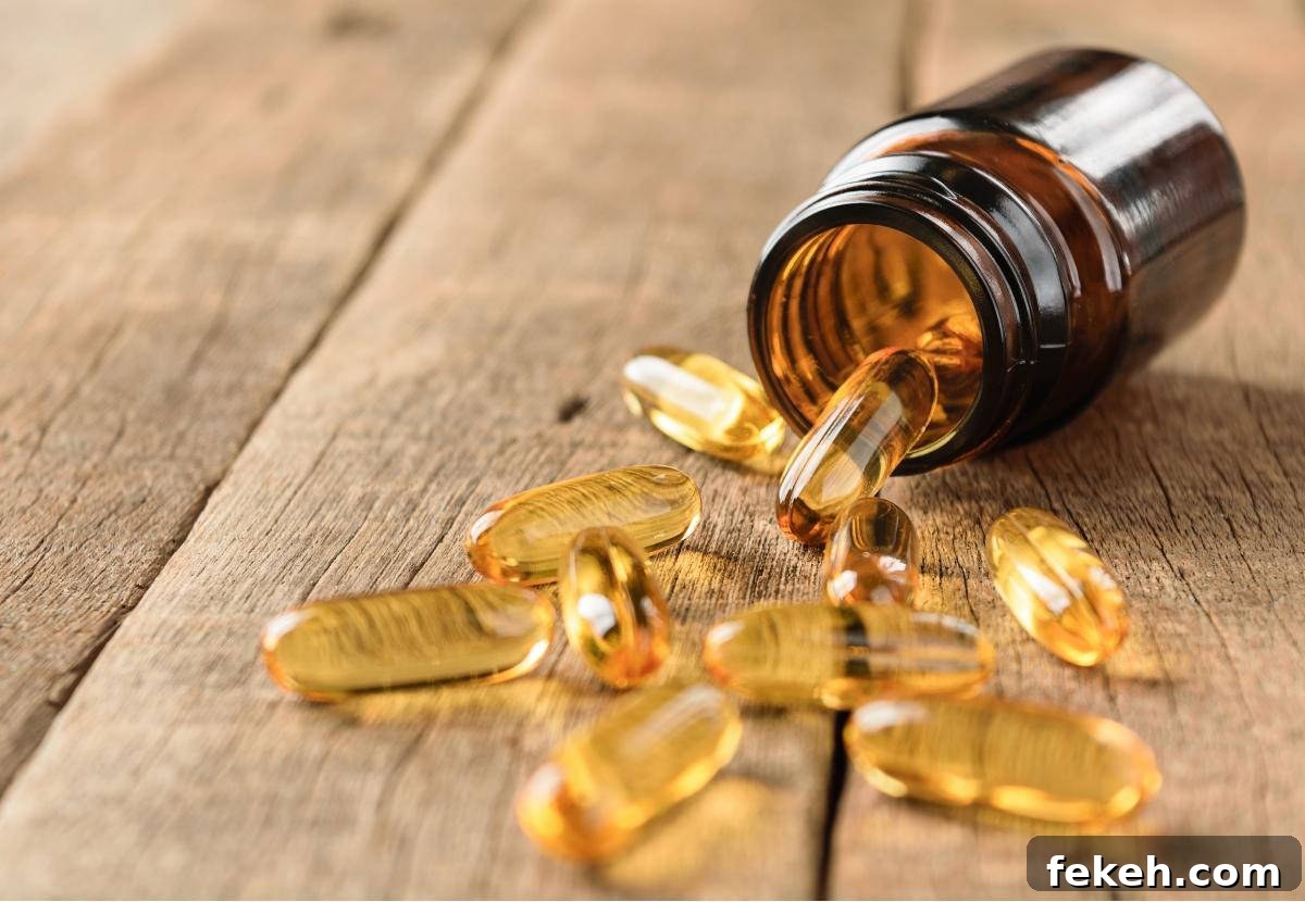supplements in a bottle