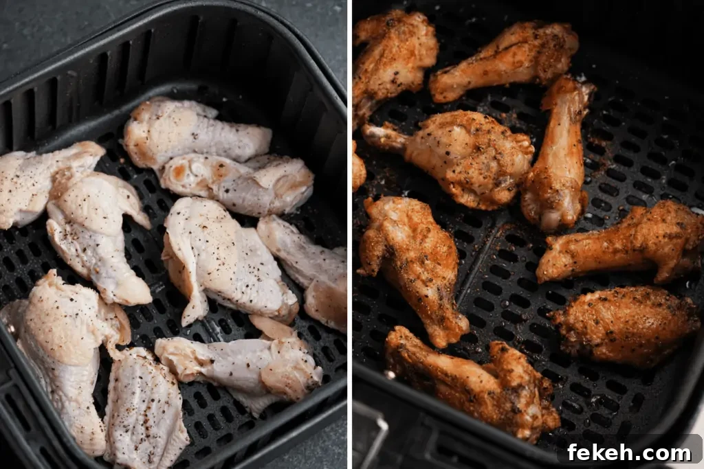 Crispy Garlic Parmesan Chicken Wings in the Air Fryer 4 img 3441 3