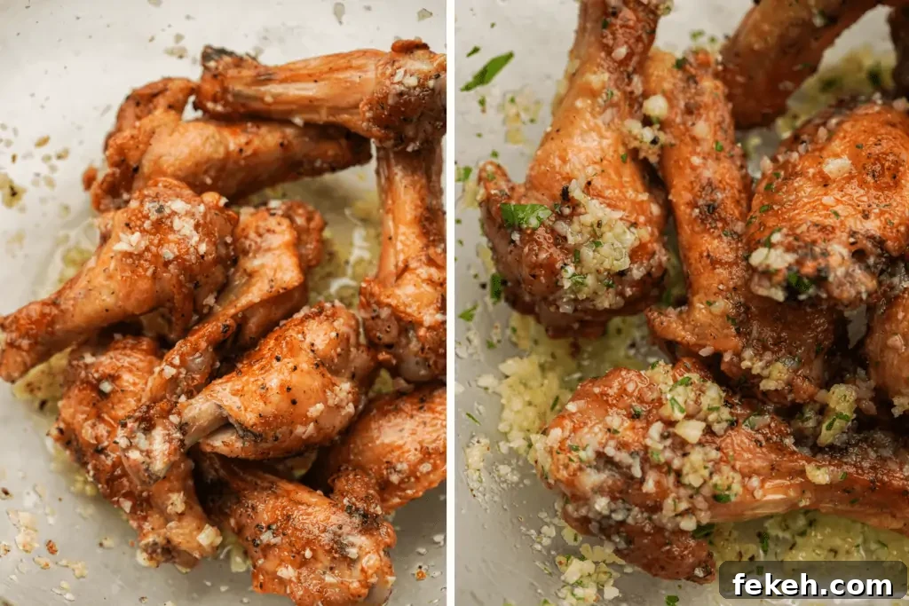 Crispy Garlic Parmesan Chicken Wings in the Air Fryer 5 img 3441 4