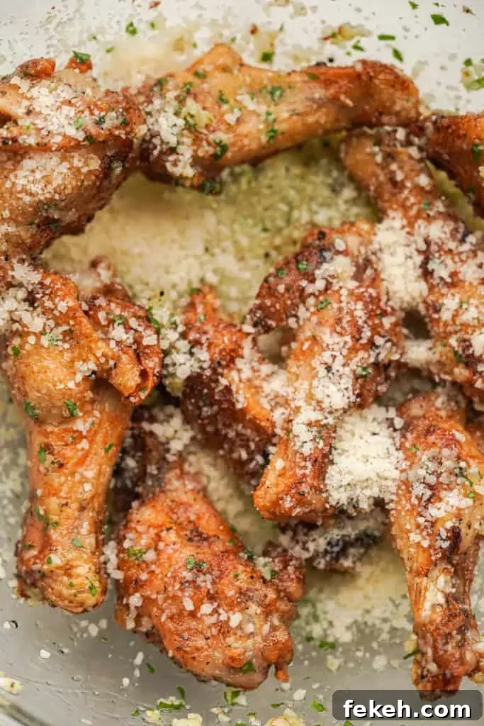 Crispy Garlic Parmesan Chicken Wings in the Air Fryer 6 img 3441 5