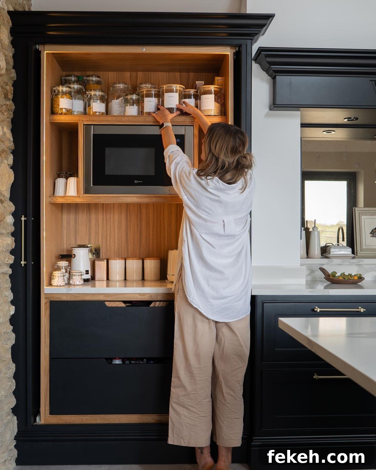 21 Smart Kitchen Upgrades to Conceal Small Appliances 15 13. Hidden Hotel Drawer