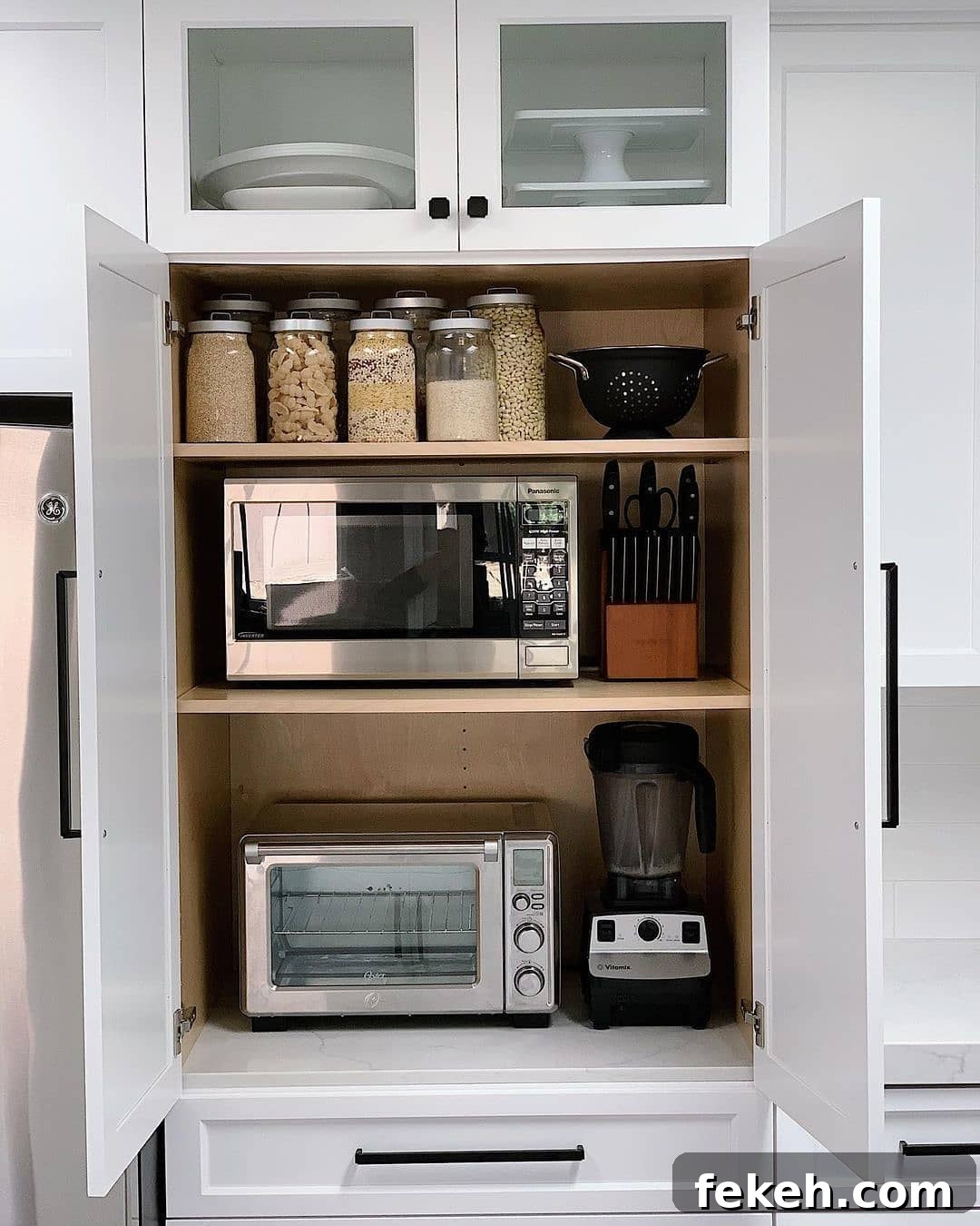21 Smart Kitchen Upgrades to Conceal Small Appliances 20 18. The Popcorn Bar