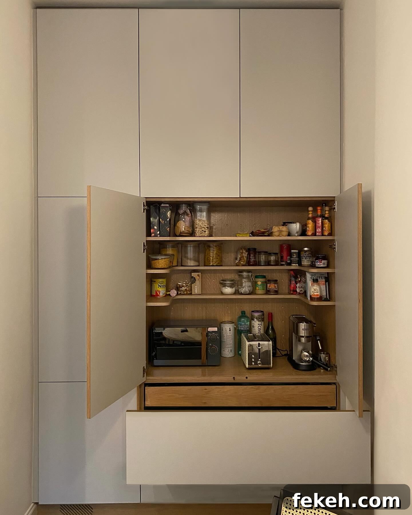 21 Smart Kitchen Upgrades to Conceal Small Appliances 21 19. Small Pantry, Big Storage