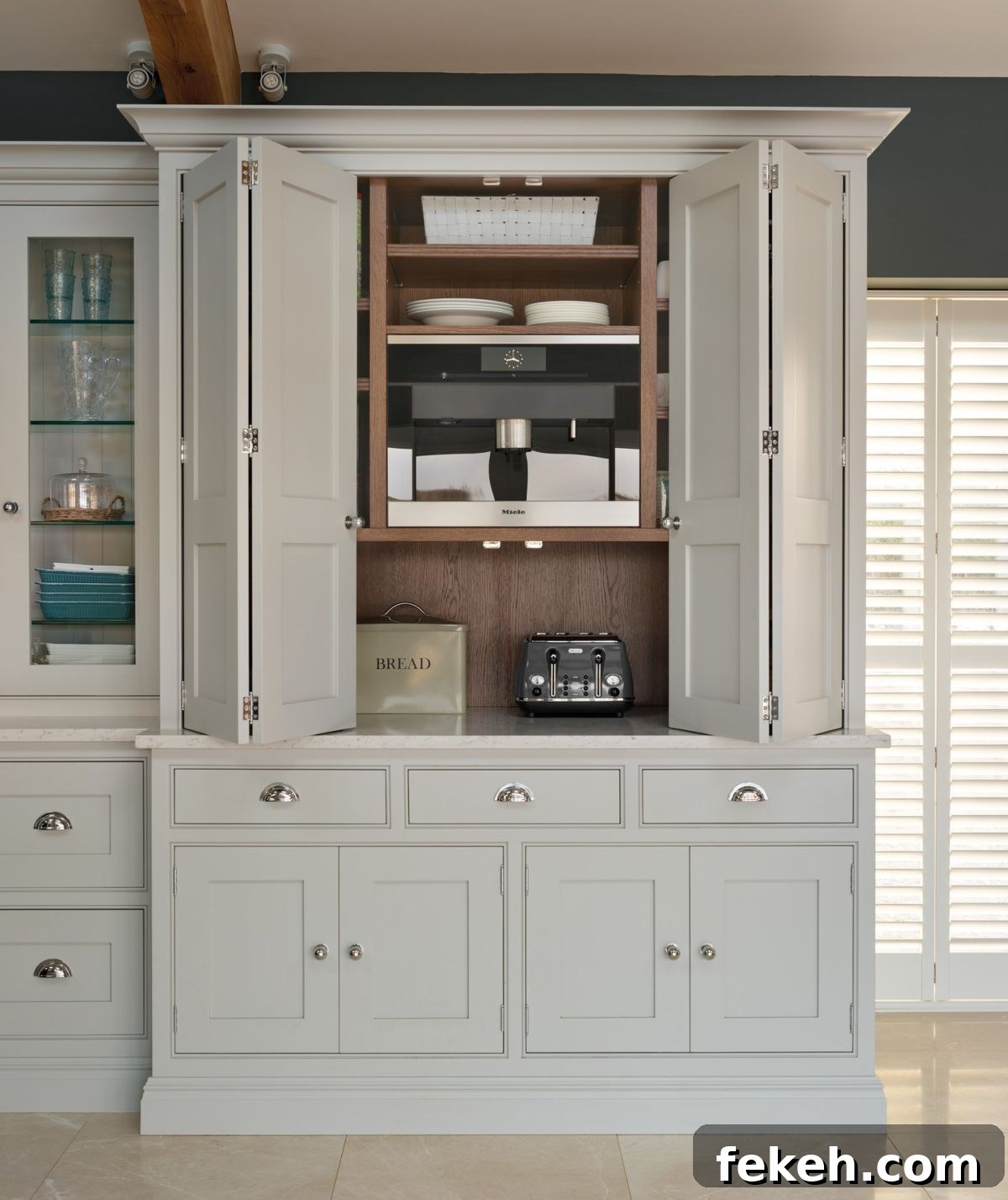 21 Smart Kitchen Upgrades to Conceal Small Appliances 23 21. Central Appliance Cabinet