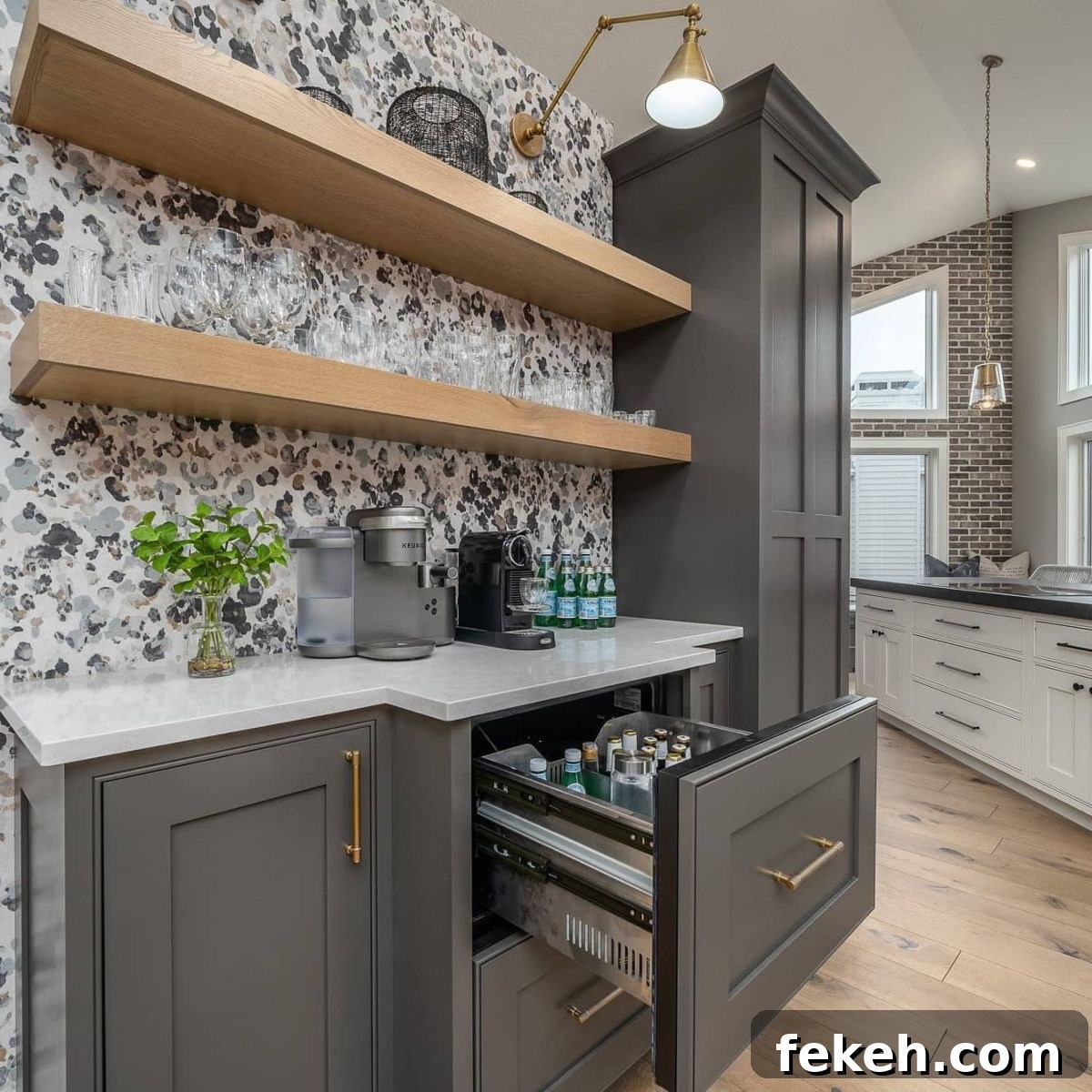 21 Smart Kitchen Upgrades to Conceal Small Appliances 9 7. Slide-Out Appliance Storage