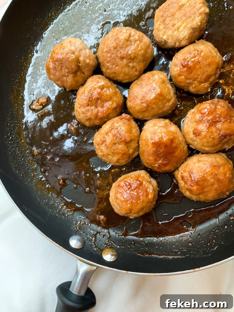 Asian Turkey Meatballs with Ginger Soy Glaze 4 Served meatballs with rice and veggies