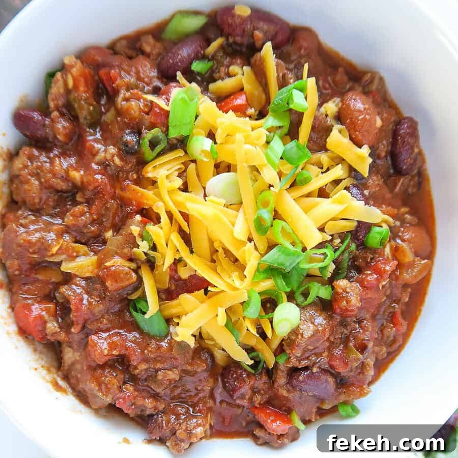 Slow-Cooker Three-Meat, Three-Bean Chili Recipe 2 The Best Slow-Cooker Chili (3 Meat 3 Bean Chili)