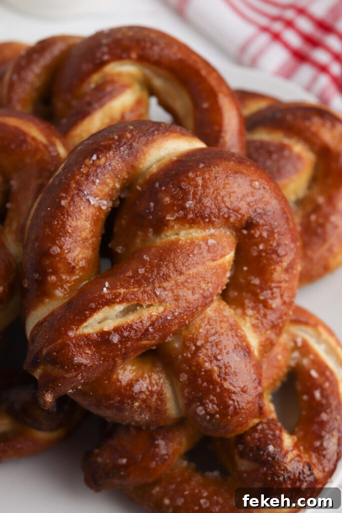 Final plated pretzels ready to enjoy